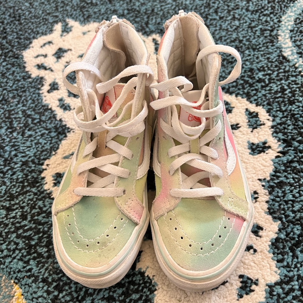 Vans Kids High-Top Sneakers - Pastel Multicolor